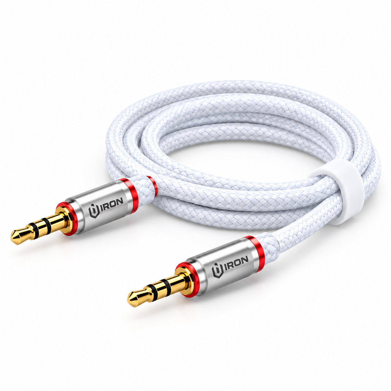 Câble AUX 3.5 mm IRON CR-15 tressé